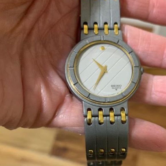 Seiko Other - LIKE NEW! Men's Seiko Quartz Silver Matt Finish/Two Tone Gold/Stainless Watch